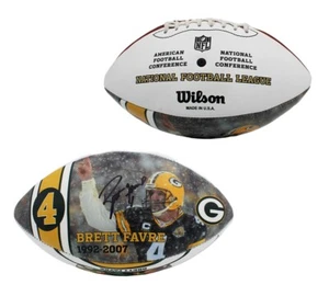 Brett Favre signierte Green Bay Packers Wilson authentische limitierte Auflage Fußball - Bild 1 von 6