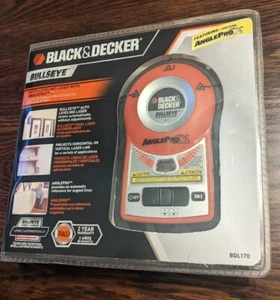 Black&Decker BullsEye BDL170 Self Auto-Leveling Laser Line Level Tool Wall Mount - Picture 1 of 3
