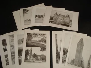 11 Prints 1903 NYC Flatiron Building Broadway Capital Albany West Point Cornell - Picture 1 of 7