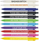 11Pcs Funny Adult Ballpoint Pen Set, Premium Days of the Week Swear Cuss Word Pe