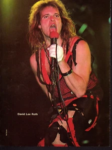 PÁGINA PINUP REVISTA DAVID LEE ROTH AÑOS 80 concierto en vivo Van Halen 1984 salto - Imagen 1 de 1