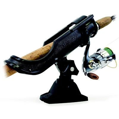 Attwood 5009-4 Heavy-Duty Adjustable Rod Holder with Combo Mount, Black Finish - Image 1 of 3