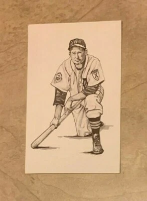 George Kell Detroit Tigers Postcard 1989 Ted Williams Thumper Litho Baseball - Image 1 of 2