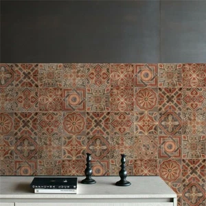 10pcs Vintage Moroccan Self-adhesive Bathroom Kitchen Wall Floor Tile Sticker - Picture 1 of 15