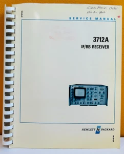 HP Agilent 03712-90000 1979 3712A IF/BB Receiver Service Manual. - Picture 1 of 2