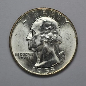 1955 Washington Silver Quarter UNC - Bild 1 von 3