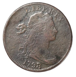1798/7 Draped Bust US Copper Large Cent 1C - Picture 1 of 2
