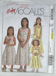 McCall's Sewing Pattern Girl's Dress Uncut Size 3 - 6 M5309 - Picture 1 of 2