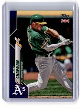 2020 Topps UK Edition Purple Matt Chapman 35/50 Oakland Athletics #163