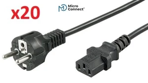 MicroConnect Power Cord 1m Black IEC320 (PE010410) - Photo 1/2