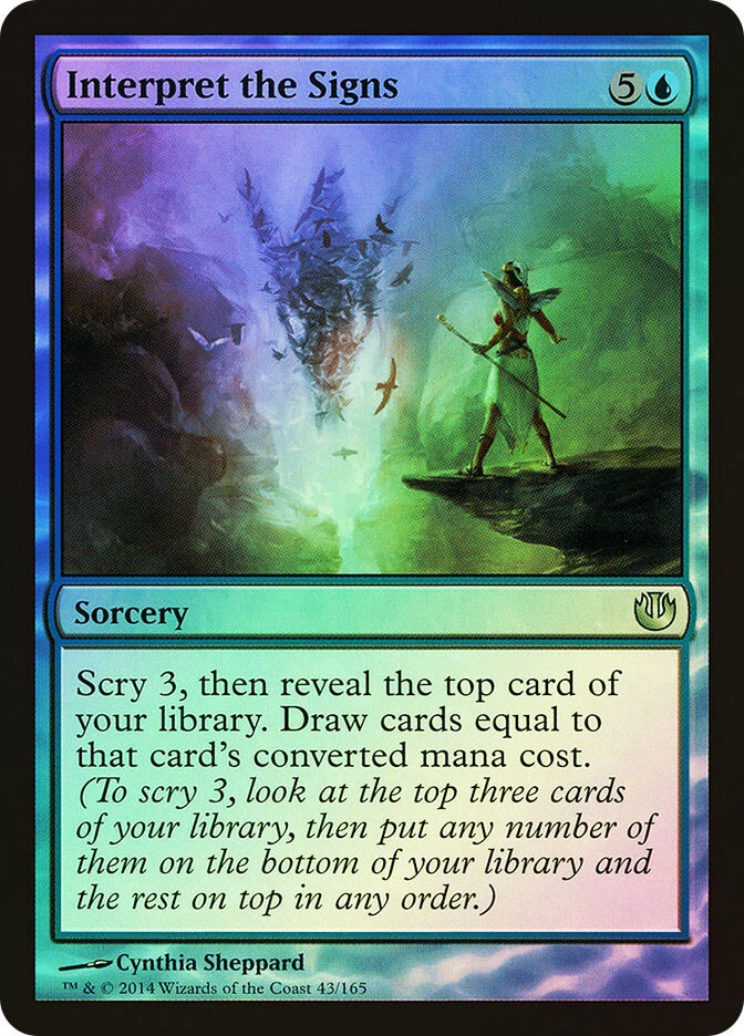 MTG FOIL Interpret the Signs  - Journey into Nyx #43 - Image 1 of 1