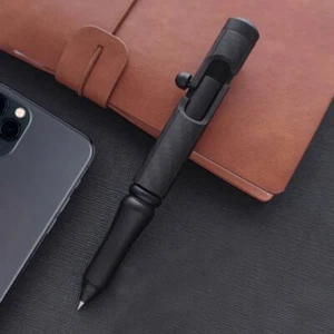 Práctico bolígrafo de bolsillo de fibra de carbono bolígrafo de firma de oficina comercial EDC - Imagen 1 de 10