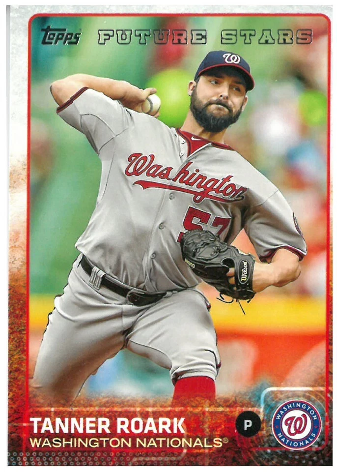 2015 TOPPS TANNER ROARK FUTURE STARS BASEBALL CARD #30 - Image 1 of 2