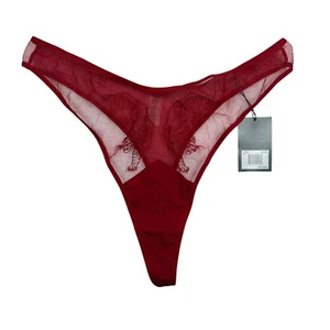 Thistle and Spire Tigris Thong Women's 2X Red Crimson Tiger Sheer Festival - Picture 1 of 6