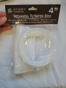  Aquarium Masters 4" 200 Micron Filter Sock for Aquarium Filters 4" lot#1622-26 - Picture 1 of 2