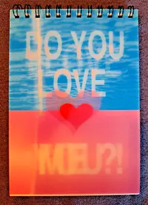 3D Notepad/Writing Pad/College Lock/Blanco/A5 - NEW 🙂 - Picture 1 of 1