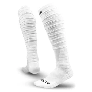 Nxtrnd XTD Scrunch Football Socks, Extra Long Padded Sport Socks Medium White - Picture 1 of 8