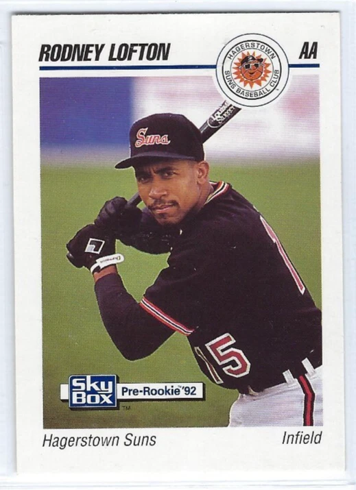 1992 Hagerstown Suns (Double A-Baltimore Orioles) Rodney Lofton - Image 1 of 1