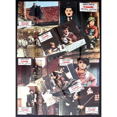 Fotobusta Die Kind Charlie Chaplin Jackie Coogan The Kid Charlot F240 - Bild 1 von 3