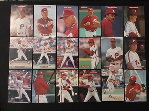 1989 Tastykake Philadelphia Phillies 4 1/8" x6" Photo BB (36 count) Card set - Picture 1 of 18