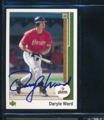 2002 Upper Deck #91 Daryle Ward Houston Astros Signed Autograph (K75) SWSW6 - Image 1 of 2
