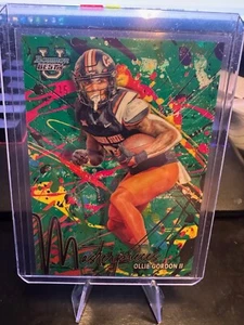 2024 Bowman Chrome U Best Ollie Gordon II GREEN Masterpieces /15 Oregon State SP - Picture 1 of 2