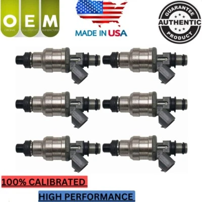 Juego de 6 inyectores de combustible Denso OEM para Mazda MPV 88-98 3.0 V6 195500-1980 Foto 1 de 4