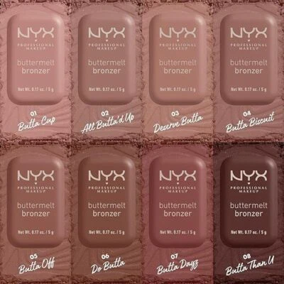 NYX Buttermelt Pressed Powder Natural Finish Bronzer ~ Choose Your Shade - Image 1 of 2