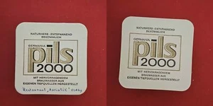 Germania Pils 2000 Brauerei Bierdeckel Bier - Picture 1 of 1