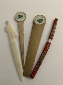 Vintage lot of 4 mixed type & size collectible Letter opener - Picture 1 of 12