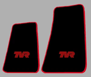 Tapetes de terciopelo negro TVR serie M 3000M 2500M1600M Taimar 1971-1979 rojo - Imagen 1 de 1