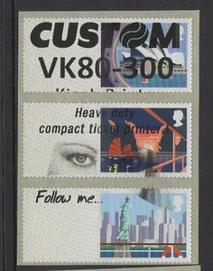 SEA TRAVEL CUSTOM TEST STRIP TYPE 1 BOLD + EYES STRIP OF 3 NCR POST GO - Picture 1 of 1