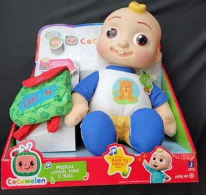 Cocomelon JJ Musical Back to School Plush Doll with Backpack New - Picture 1 of 8