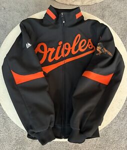 Baltimore Orioles MLB Authentic Majestic ThermaBase Jacket M Medium Nice Conditi
