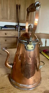 Antique  Copper Coffee Jug Victorian/Edwardian - Picture 1 of 5