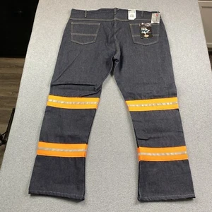 NEW Dickies Jeans Mens 46 UU 46x32 High Hi-Visibility Reflective Denim Relaxed - Picture 1 of 20