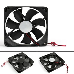 1PC 12V 120x120x25mm 12cm dual Ball Bearing PC Brushless Cooling Fan 2Pin 120mm - Picture 1 of 8