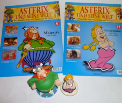 2 DeAgostini Sammelfiguren Magazin Majestix Gutemine Plastoy Asterix seine Welt - Bild 1 von 3