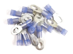 MVP 50 Blue 14-16 AWG Gauge Nylon Insulated Multi Stud Ring Terminals #6 #8 #10 - Picture 1 of 2
