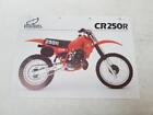 HONDA CR250-R Motorcycle Sales Specification Leaflet DEC 1981