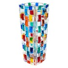 Murano Glass Vase Multi Coloured Hand Painted
