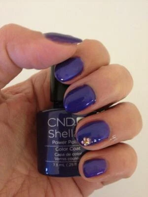 CND Shellac Purple Purple / Color Coat / smalto per unghie 7,3 ml / tracciamento spedizione - Immagine 1 di 4