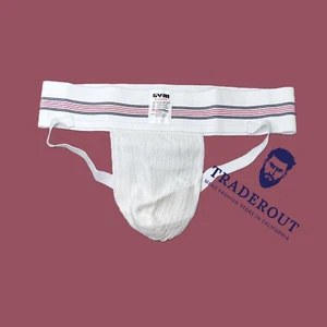 Gym Men white 3" waistband Jock straps jockstrap underwear size S M L XL 2XL - Picture 1 of 10