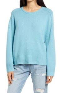 TREASURE & BOND Crewneck Sweater In Blue Milky Oversized XS - Picture 1 of 7