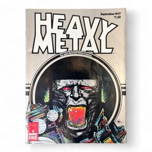 Revista Heavy Metal Septiembre 1977 Adulto Ilustrado Fantasía Gráfico Cómic - Imagen 1 de 11