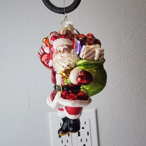 Christopher Radko Dillard’s Santa 2010 Glass Ornament Handcrafted in Poland - Picture 1 of 10