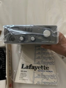 Ricetrasmettitore stazione radio base Lafayette HB 650 23 canali nuovo con scatola raro manuale anni 70 - Foto 1 di 7