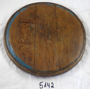 Holzdeckel Fassdeckel aus Eiche Dekoration Deckel Brauerei DIY Upcycling Nr.5142 - Bild 1 von 8