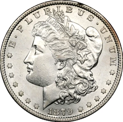 1879-O Morgan Dollar ⭐ Dazzling Silver Coin! ⭐ NGC UNCIRCULATED Cleaned⭐ Scarce  - Image 1 of 4