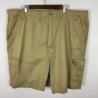 Pantalones Cortos Carga Wrangler 44 Caqui Cómodos Flexibles Cintura Ropa de Trabajo Aire Libre Clásicos Foto 1 de 4